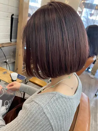 ショート カラー パーマ N° 秋田店【ナンバー】のヘアスタイル