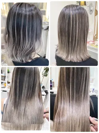 セミロング カラー 山崎俊輔/髪質改善 /バレイヤージュのヘアスタイル