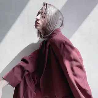 ミディアム カラー 💜ハイトーン💛 マジカルかいちゃんのヘアスタイル