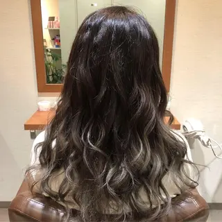 セミロング カラー 萩原 凌✄﻿のヘアスタイル
