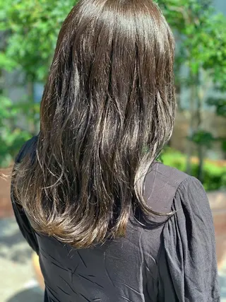 セミロング カラー 髪質改善美容室Lust所属・美容室Lust💚 嶋崎　鷹のヘアスタイル