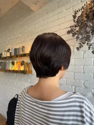 ショート 韓国/透明感カラー/ スパ/セイナ🪽のヘアスタイル