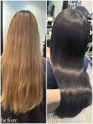 ロング カラー 🫧シールエクステ/ 艶カラー🫧アサミ️のヘアスタイル