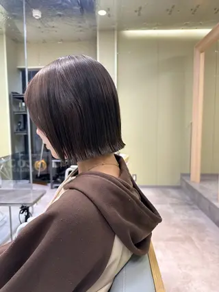 ショート ボブ/ぱつっとボブ/ 谷口 海星のヘアスタイル