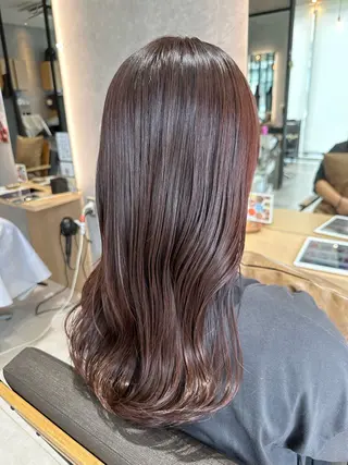 セミロング カラー 🍜のばた 🍜のヘアスタイル