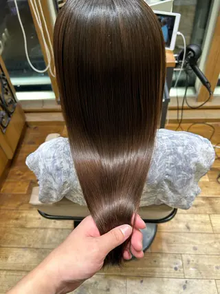 ミディアム パーマ 新宿✨顔周りカット 韓国ヘア/坂本亜裟海のヘアスタイル