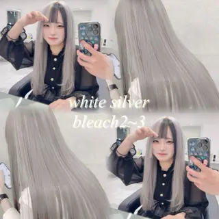 ロング カラー 🫧ハイトーン特化 🐺矢島タツキ🐺のヘアスタイル