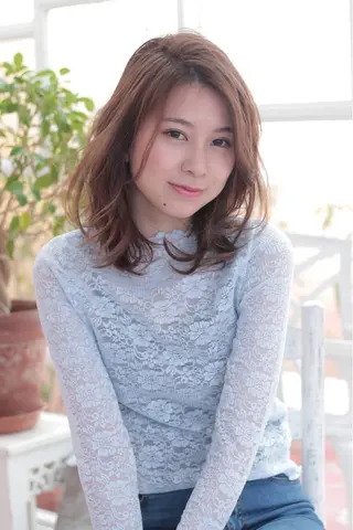 ミディアム カラー 縮毛矯正⭐️ TAKAHIROのヘアスタイル