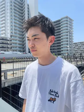 ショート メンズ メンズヘア特化 崎田 成人のヘアスタイル