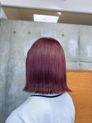 ミディアム ブリーチカラー/ 寺口佳希のヘアスタイル