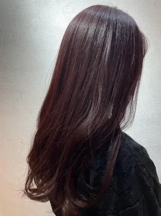 セミロング カラー 透明感カラー💎 AYAのヘアスタイル