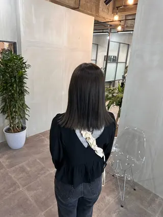 ミディアム カラー ヘアアレンジ cecil hair 難波店所属・髪質改善透明感カラー /SHOGO☀️のヘアスタイル