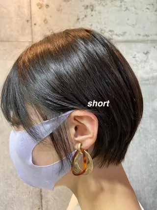 ショート 暗髪/艶髪/Ono .のヘアスタイル
