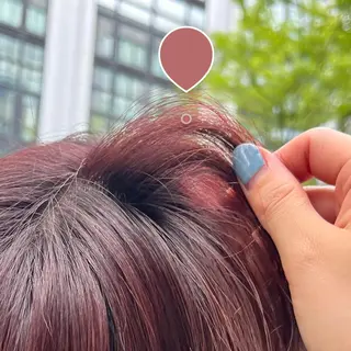 カラー えんぐちとも／透明感 カラー／博多ボブのヘアスタイル