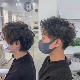 パーマ メンズ メンズパーマ特化 👑店長👑間宮👑のヘアスタイル