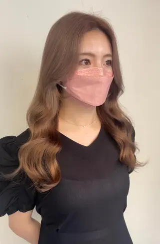 ロング カラー チヒョ🦋 韓国hair🇰🇷のヘアスタイル