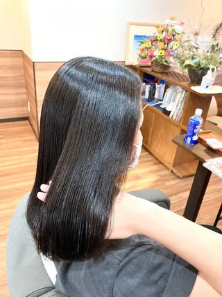 セミロング カラー Annon プライベートサロンのヘアスタイル