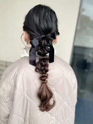 ロング ヘアアレンジ 沢田 瞳のヘアスタイル