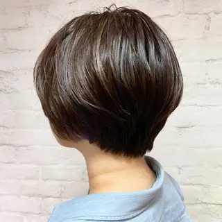 ショート パーマ 銀座No.1髪質改善 縮毛矯正/本木のヘアスタイル