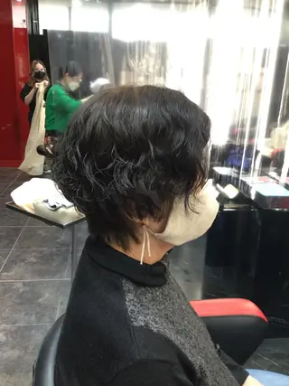 ショート カラー パーマ Annon プライベートサロンのヘアスタイル