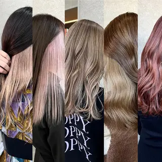 ミディアム カラー 艶透明感カラー/ 髪質改善/三ツ木一生のヘアスタイル