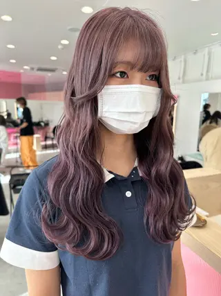 ロング カラー 中山 まどかのヘアスタイル