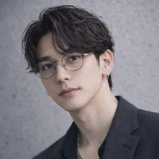 メンズ シャドウ/フェザー ニュアンスヘアメンズのヘアスタイル