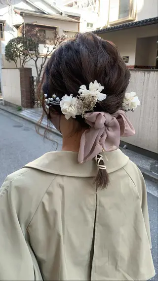 ミディアム カラー MARU レイヤー/パーマのヘアスタイル