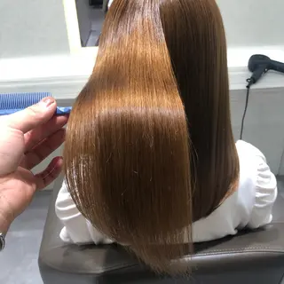 ロング ムトウセイマ/艶髪 /艶ケアWブリーチのヘアスタイル