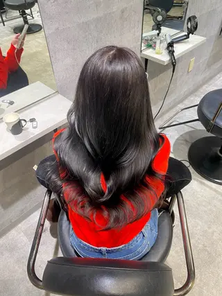 ロング _WHITE難波店[アンダーバーホワイト]所属・艶カラー/髪質改善 /韓国風/中村嘉秀のヘアスタイル