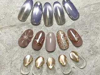 セミロング cattleya nailのネイルデザイン