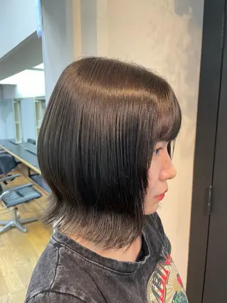 カラー yu-kaハッシュ カット/韓国レイヤーのヘアスタイル