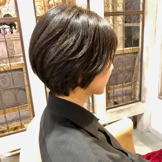 ショート 【脱白髪染め】【髪質 改善】仲井槙一のヘアスタイル