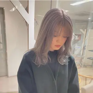 セミロング カラー ブリーチ/レイヤー 🌻Mutsumiのヘアスタイル