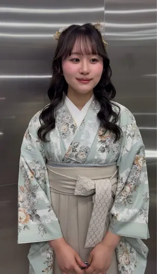 セミロング ヘアアレンジ funo. ／透明感カラーのヘアスタイル