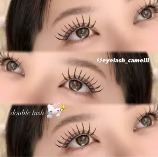 マツエク・マツパ 【那覇/束感まつ毛】 ｷｬﾒﾙのマツエク・マツパデザイン