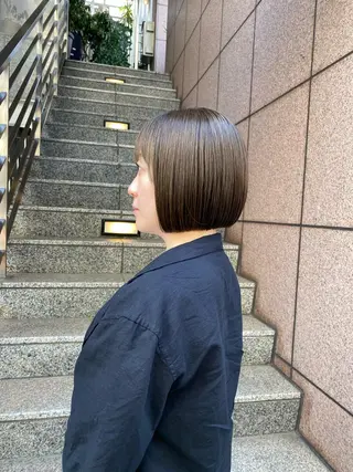 ショート カラー 艶カラー 🤍🫧/makoのヘアスタイル