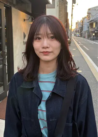 セミロング 京都/カラー/松野 翔のヘアスタイル