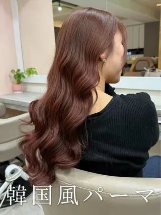 ロング パーマ 韓国風パーマ/ヘア セット/店長みづきのヘアスタイル