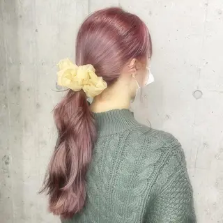 ロング カラー ヘアアレンジ ボブヘアカット Rikapi❤️のヘアスタイル