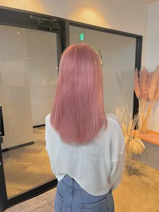 ミディアム カラー ハイトーンカラ ー/小川のヘアスタイル