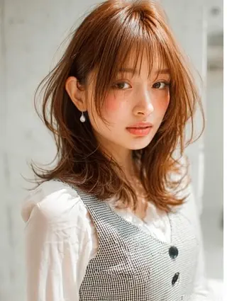ミディアム 生艶髪＆レイヤー🔔 渋谷お薦めNo.1✨のヘアスタイル