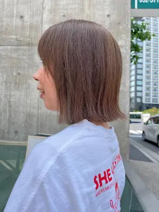 ショート カラー パーマ ヘアアレンジ メンズ キッズ ネイル マツエク・マツパ アイブロウ times salon名駅所属・久木原 ゆりのヘアスタイル