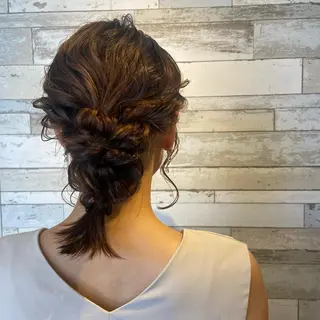 ミディアム ヘアアレンジ ボブカット/アレンジ /さきのヘアスタイル