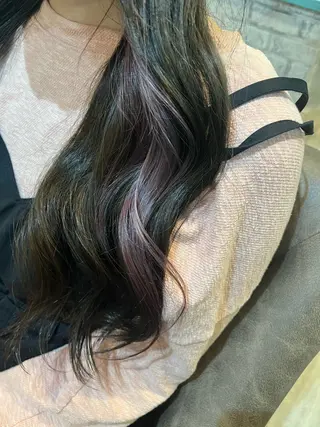 セミロング カラー 🧸くまがい りお🤍のヘアスタイル