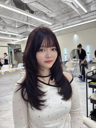 セミロング カラー ヘアアレンジ 髪質改善支持率 NO.1🫧松野力也のヘアスタイル