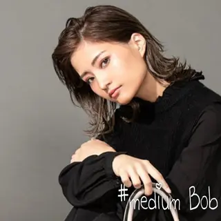 ミディアム カラー 韓国×髪質改善💊 似合わせ/武田涼のヘアスタイル