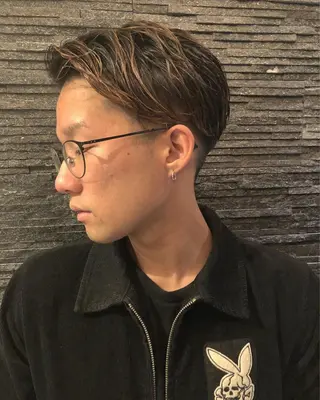 ショート パーマ メンズ HIRO GINZA BARBER SHOP 大阪所属・木村 りきのヘアスタイル
