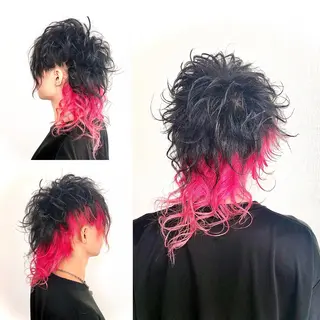 ミディアム カラー パーマ ヘアアレンジ メンズ キッズ ✨最強美容師✨ 💙にっしー西村💙のヘアスタイル