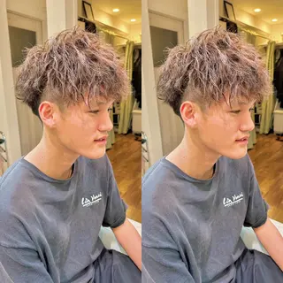 パーマ メンズ おおつか せいやのヘアスタイル